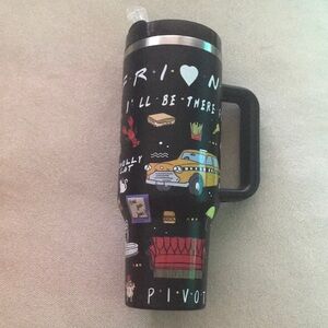 Black Friends Themed Travel Mug
